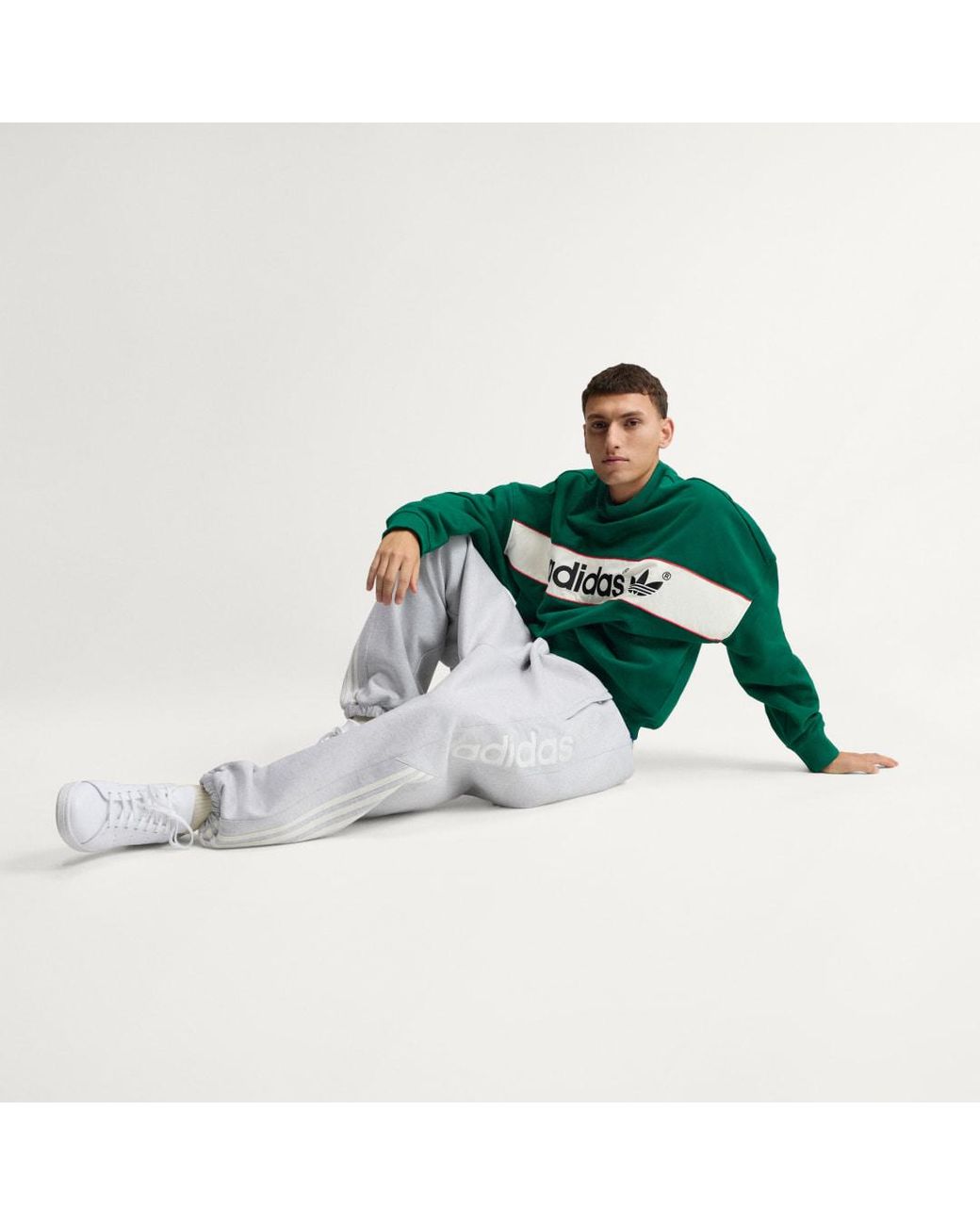 Adidas Green Adisignature Ny Crewneck Sweatshirt