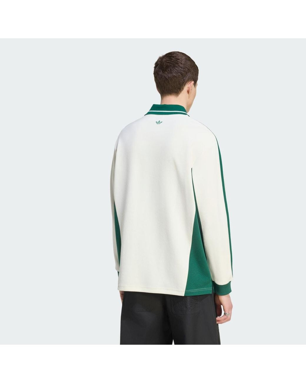 Adidas Green Polo Ls M Shirt for men