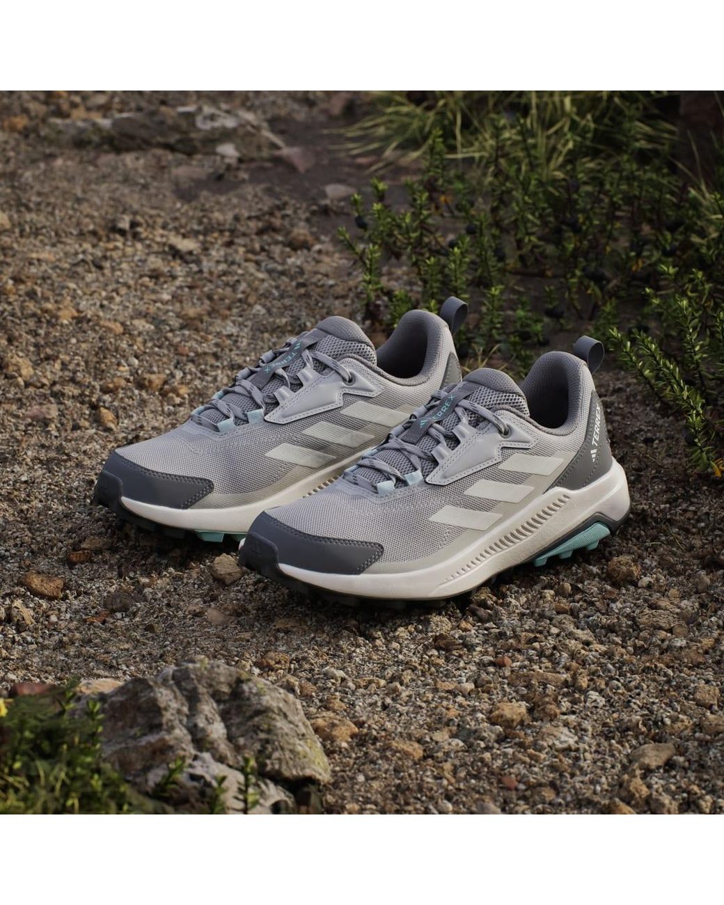 Adidas White Terrex Anylander Hiking Shoes