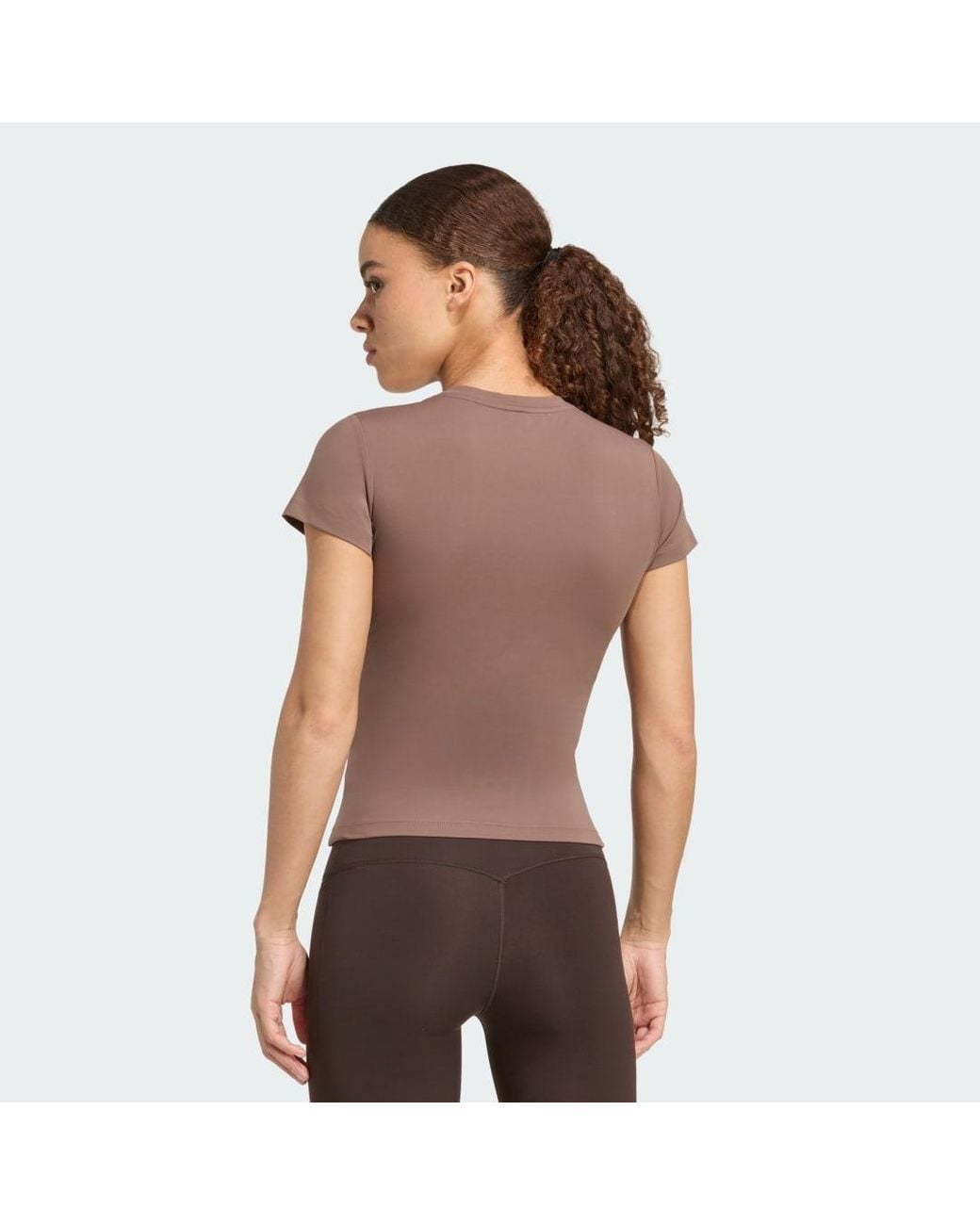 Adidas Brown 3 Stripes Studio Baby T-Shirt