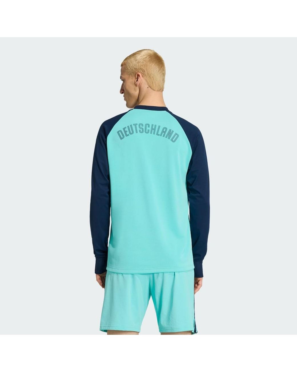 Adidas Blue Germany 26 Away Pre-Match Warm Top for men