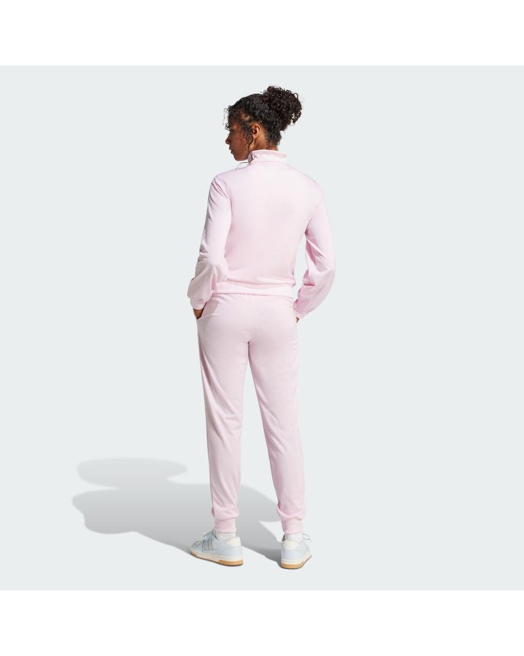 Adidas Pink Essentials Feel Cozy Track Suit