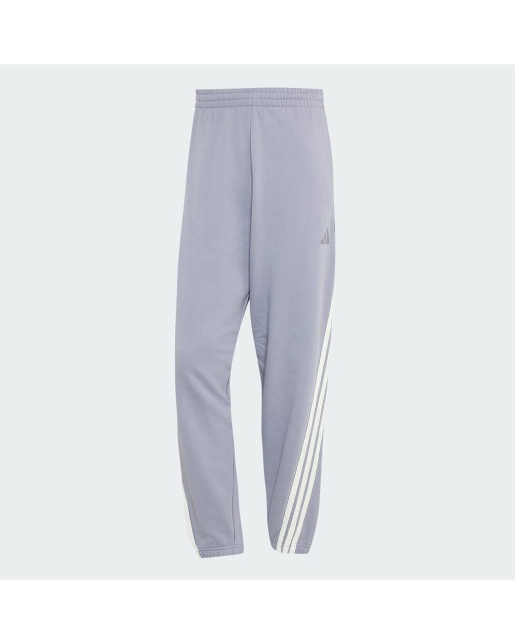 Adidas Gray Kit 3-Stripes Regular Cuffed Joggers for men