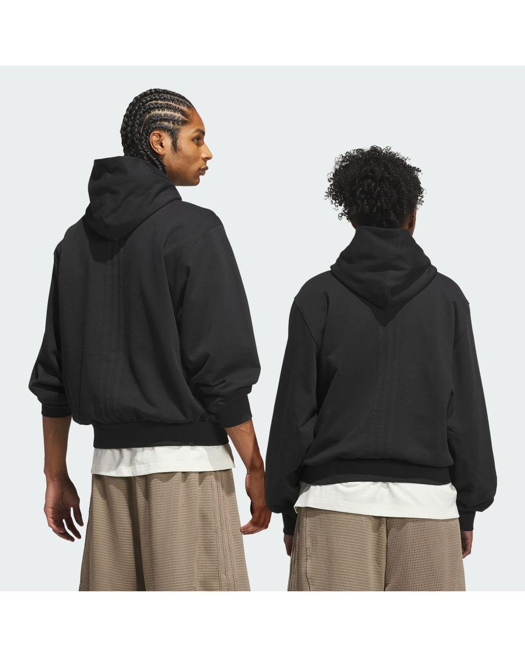 Adidas Black Basketball Fleece Hoodie
