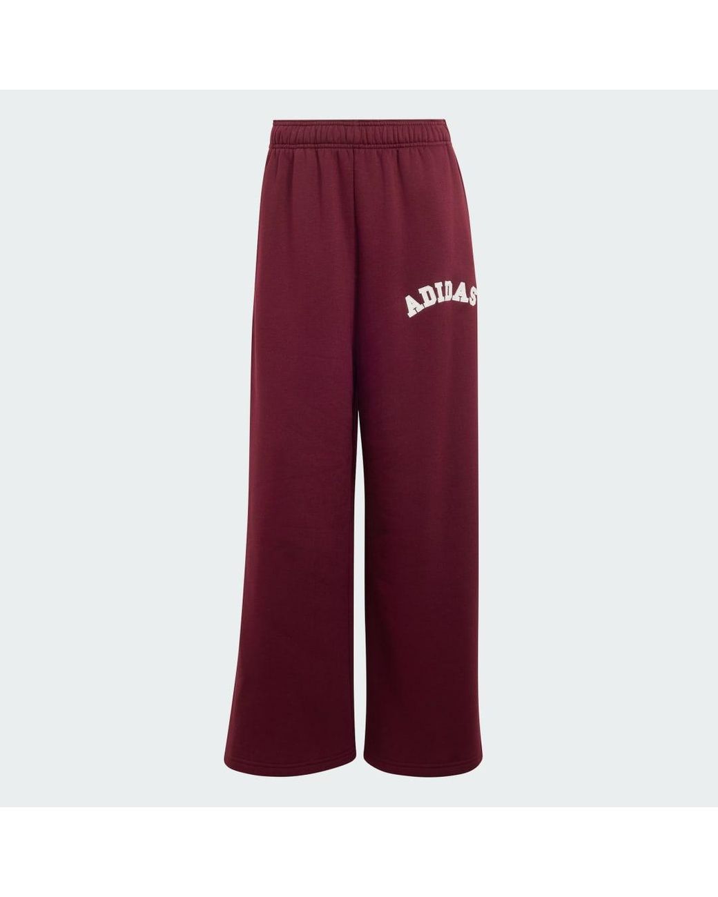 Adidas Red 3-Stripes Joggers
