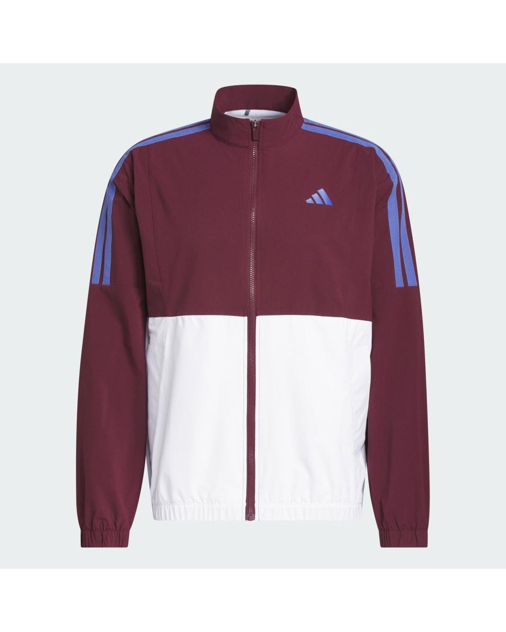 Adidas Red Beyond Twistweave Full-Zip Windbreaker for men