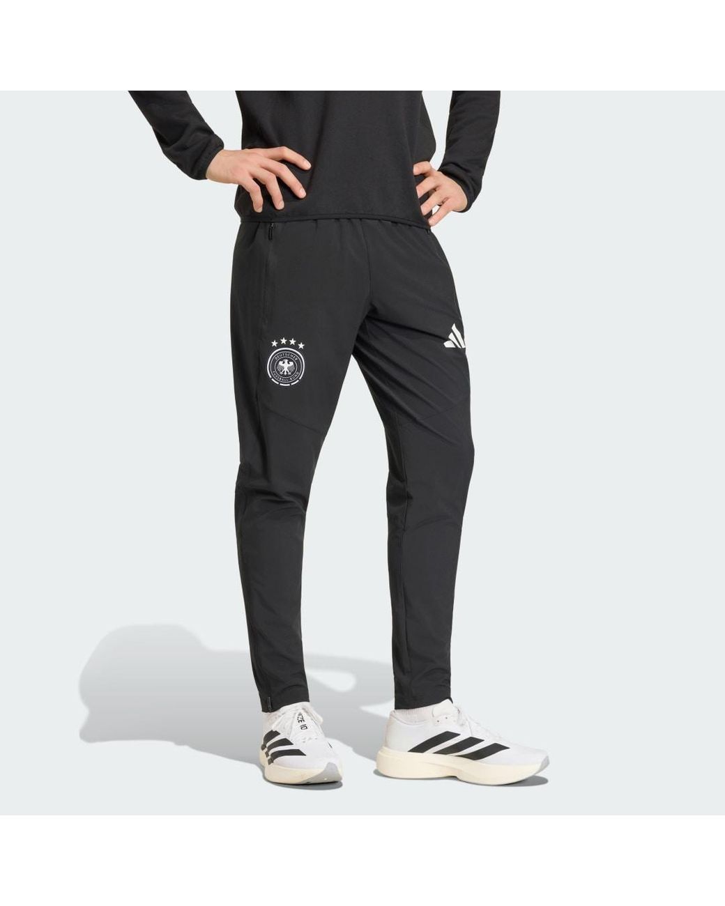 Adidas Black Germany Tiro Travel Tracksuit Bottoms for men