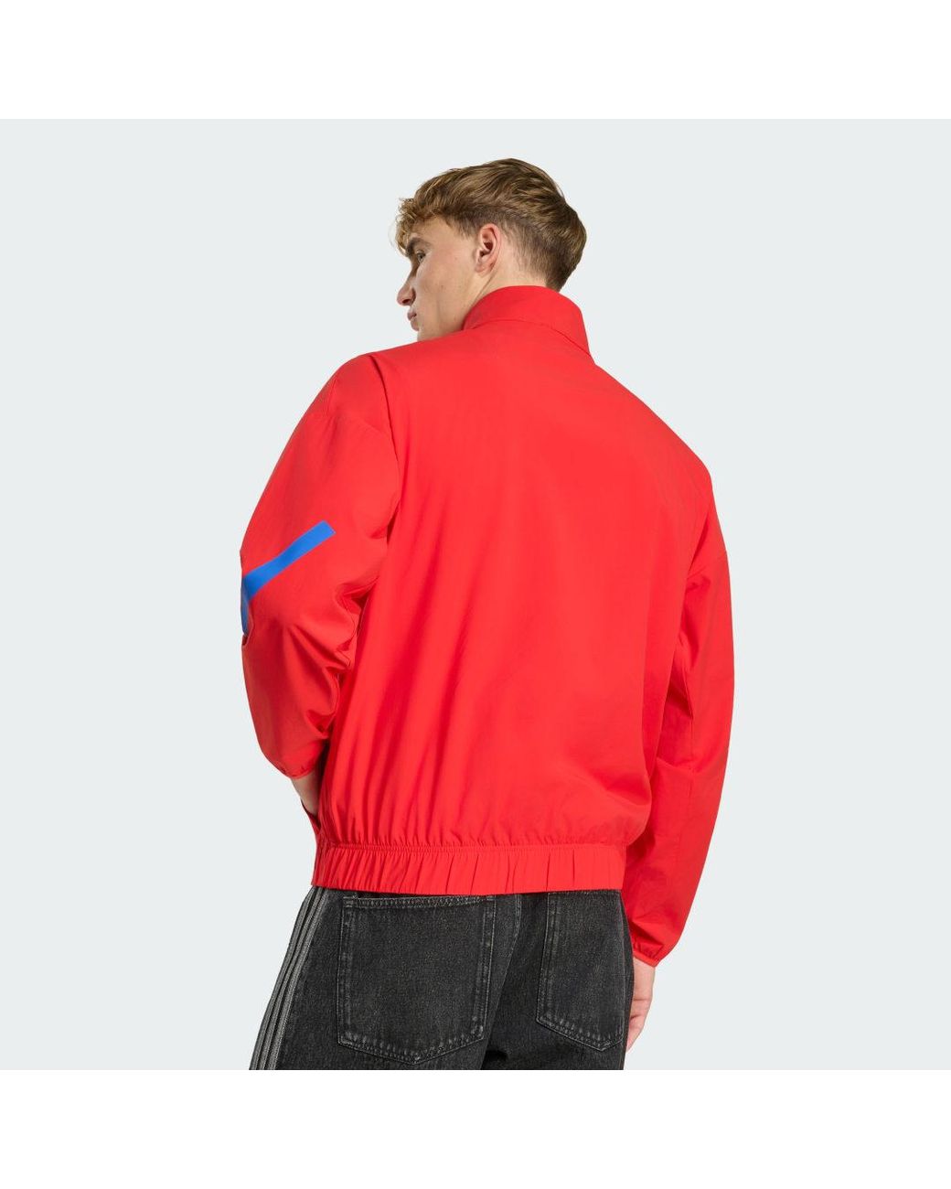 Adidas Originals Red Fc Bayern Z.N.E. Anthem Jacket for men