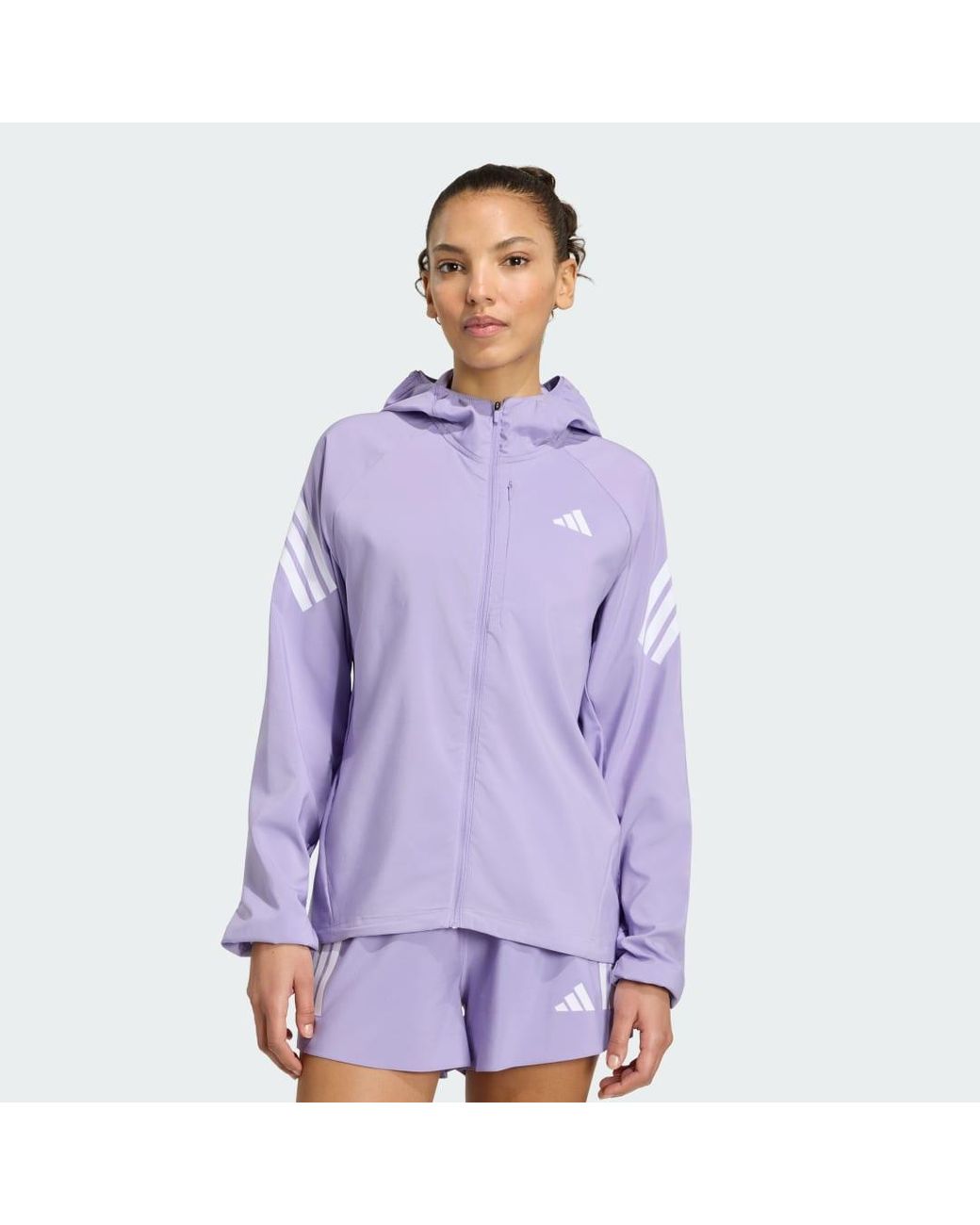 Adidas Purple Adi365 Iconic Running Jacket