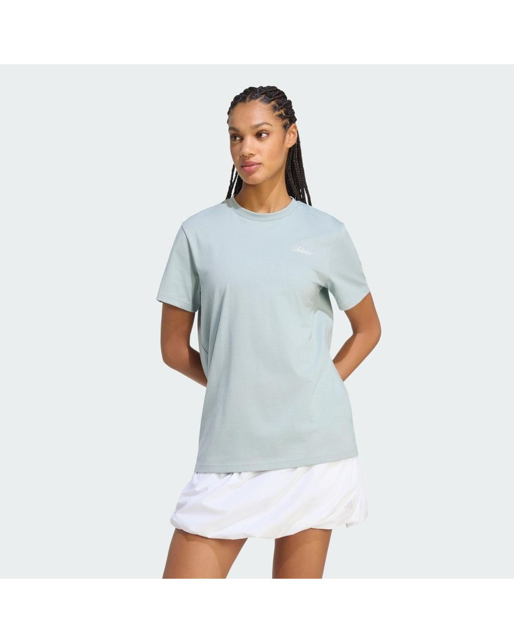 Adidas Blue Food Loose Graphic T-Shirt
