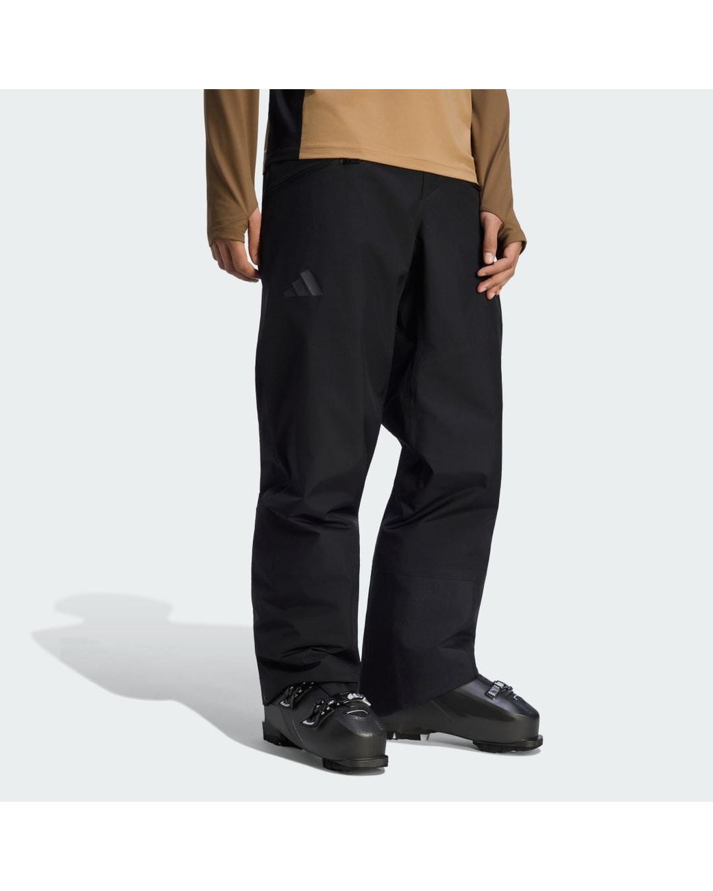 Adidas Black Terrex Multi 2 Layer Climaproof Insulated Tracksuit Bottoms for men
