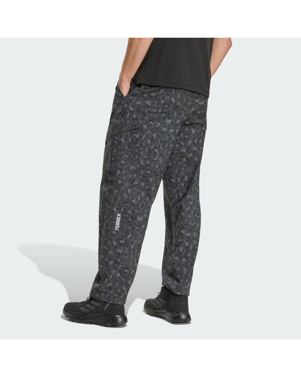 Adidas Gray Terrex Xploric Clima365 Cargo Tracksuit Bottoms for men