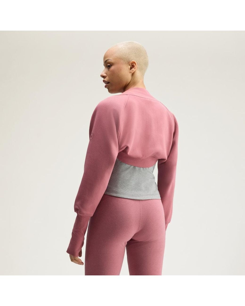 Adidas Red By Stella Mccartney Studio Sweatshirt Shrug