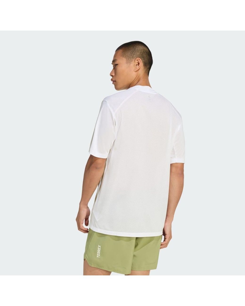 Adidas White Running Terrex Xperior Climacool+ T-Shirt Kd4848 for men