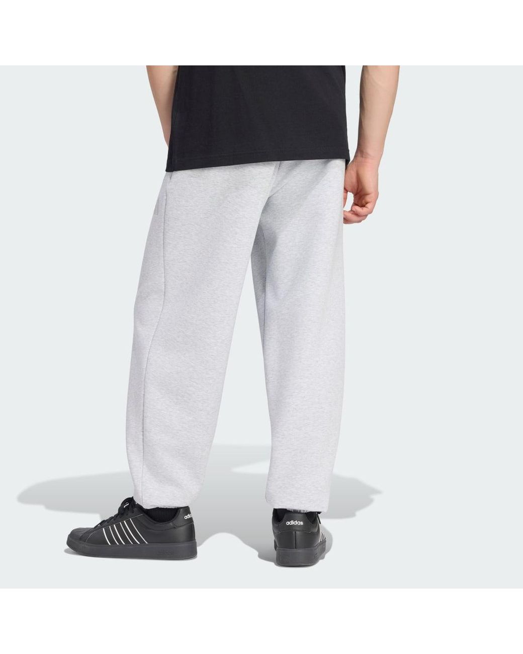 Adidas Black Soft Lux Tracksuit Bottoms for men