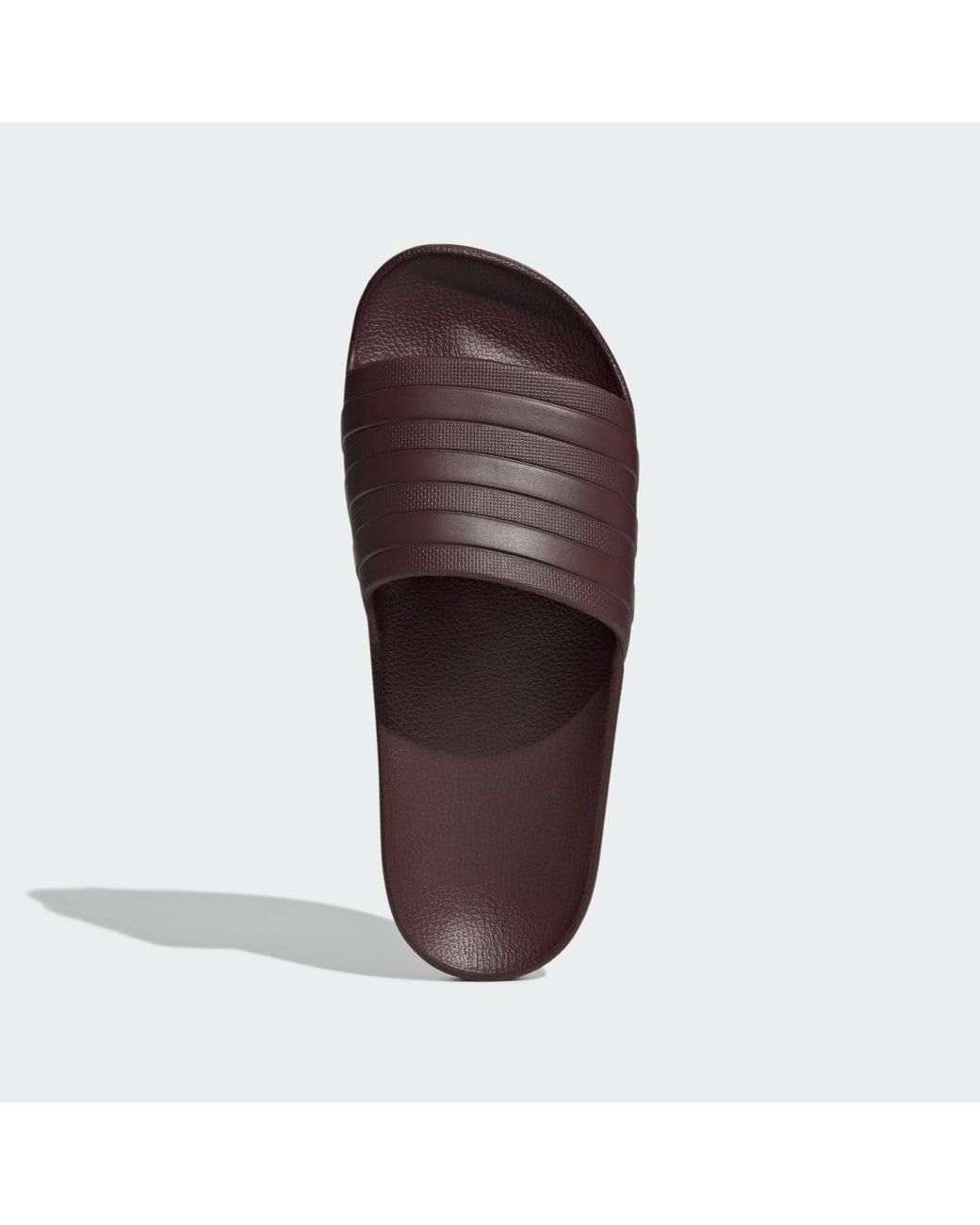 Adidas Brown Adilette Aqua Slides