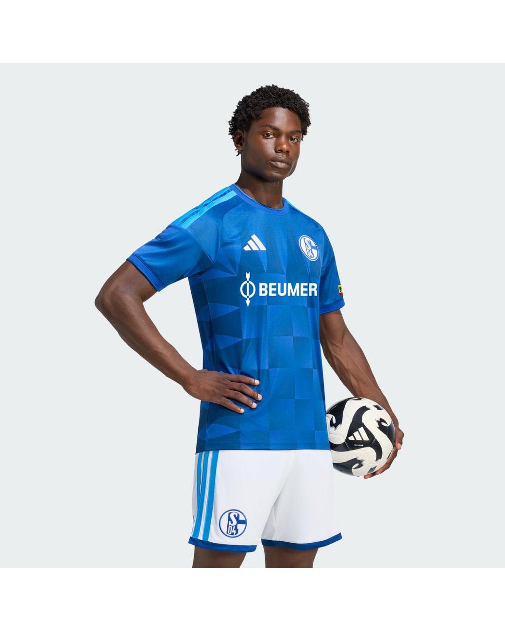 Adidas Blue Schalke 04 26/27 Home Jersey for men