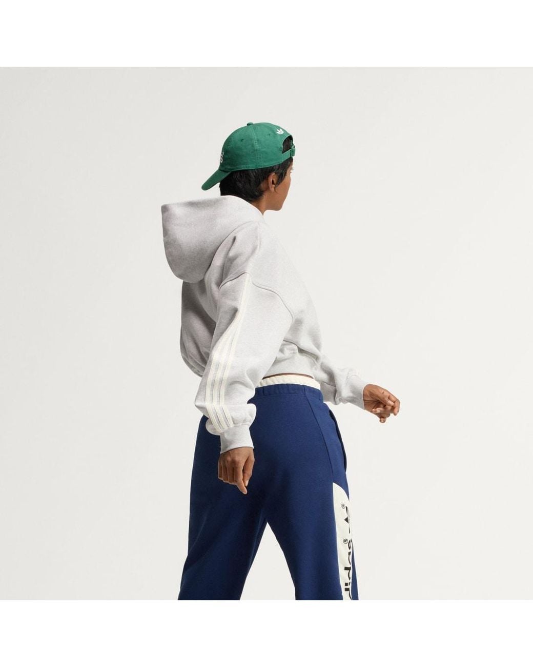 Adidas Blue Adisignature 3 Stripes Hoodie