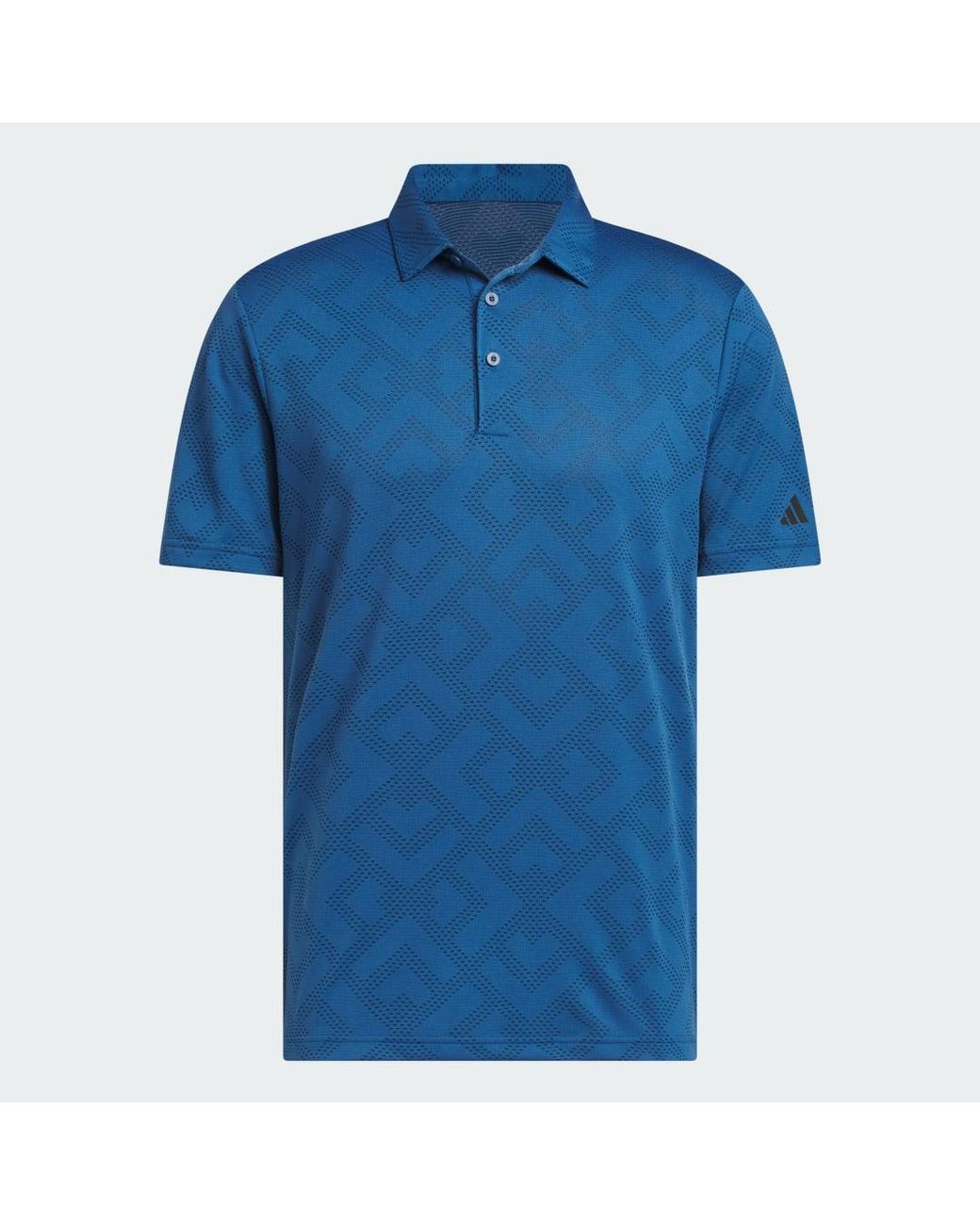 Adidas Blue Ultimate365 Jacquard Polo Shirt for men