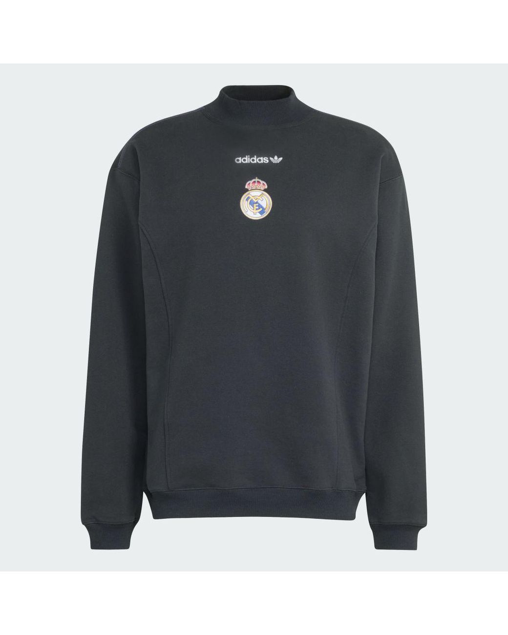 Adidas Black Real Madrid Eqt Sweatshirt for men