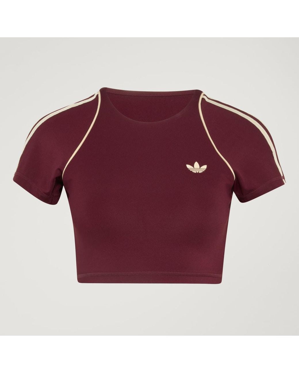 Adidas Red Originals Sport Superstar Bra Tee