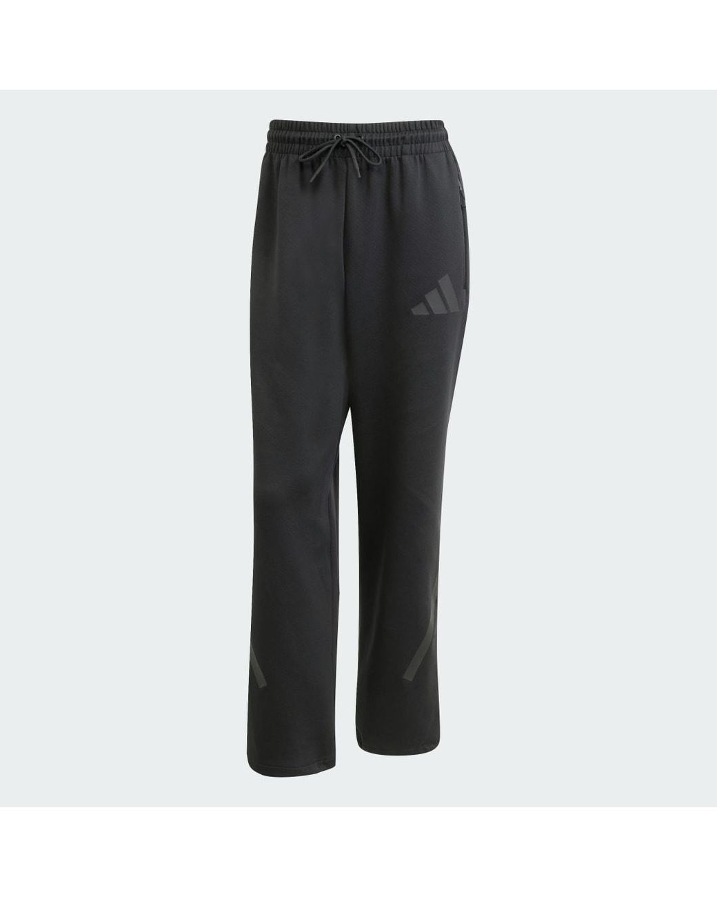 Adidas Black Z.N.E. Open-Hem Joggers for men
