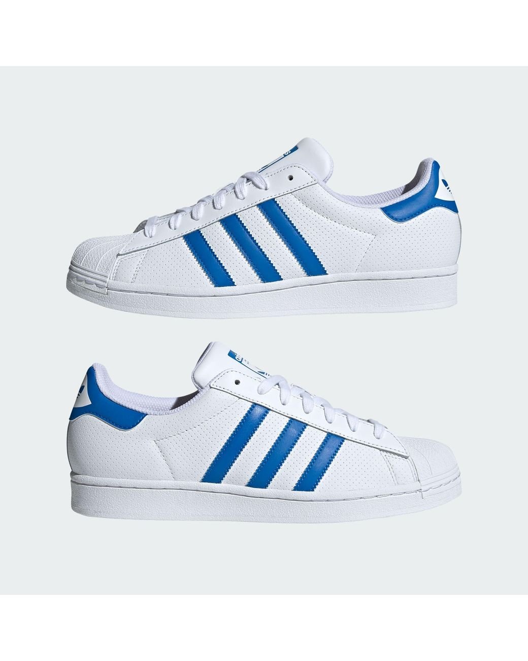 adidas Superstar Shoes in Blue for Men Lyst UK