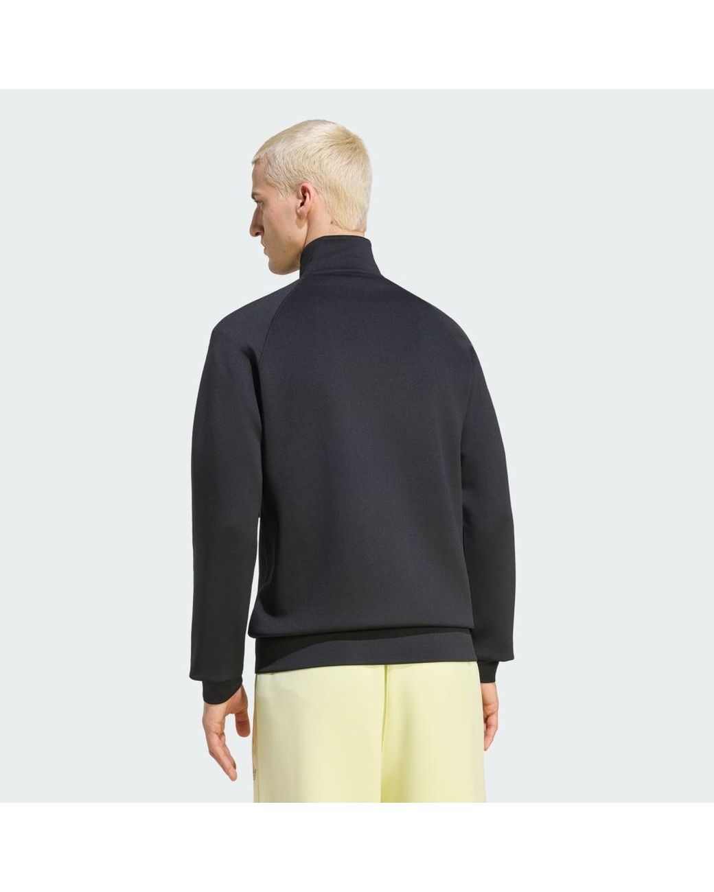 Adidas Black Trefoil Track Tops for men