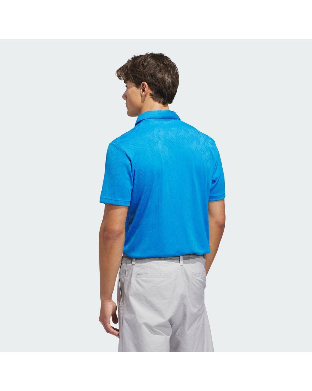 Adidas Blue Ultimate365 Jacquard Polo Shirt for men