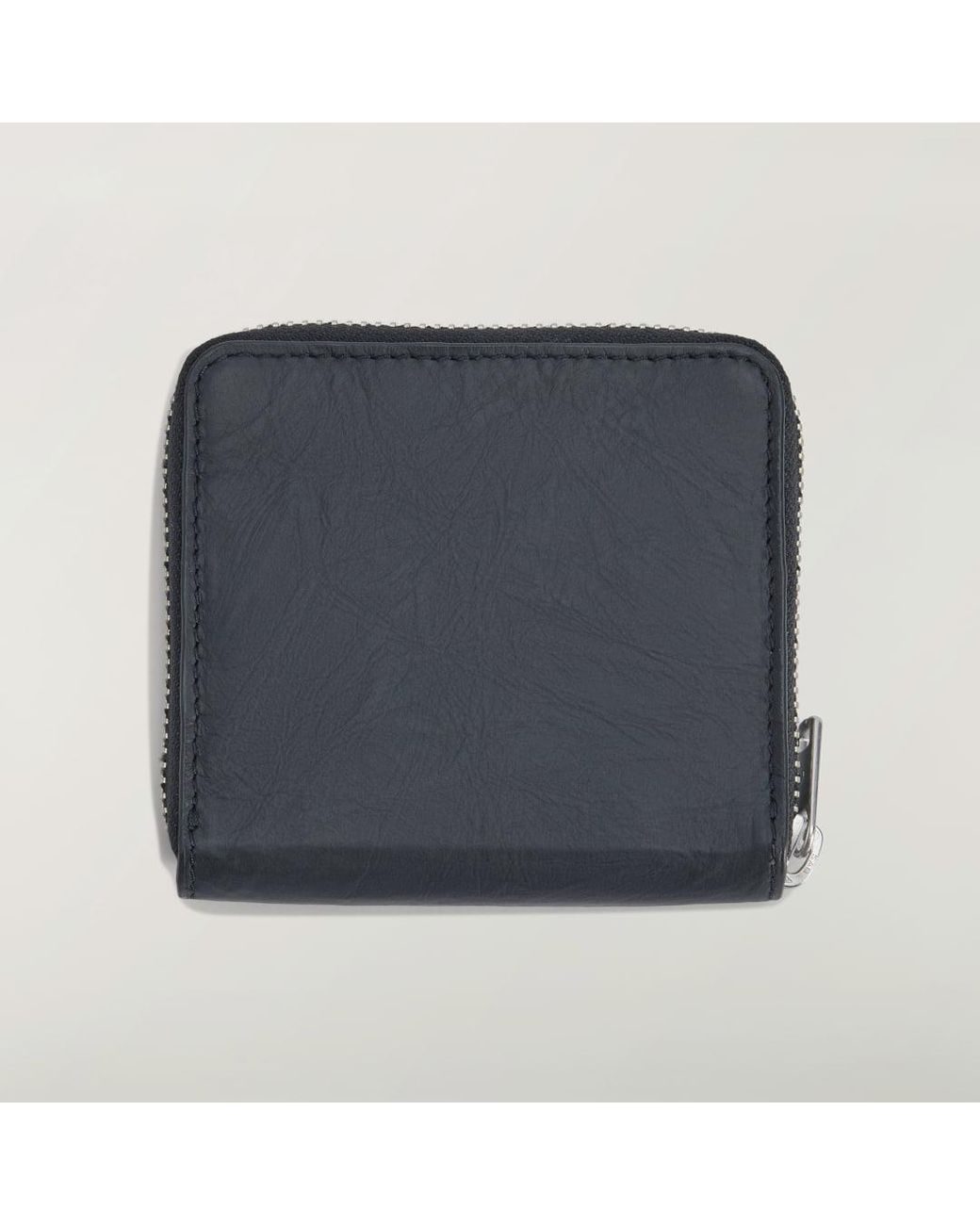 Adidas Black Y-3 Crinkle Leather Wallet