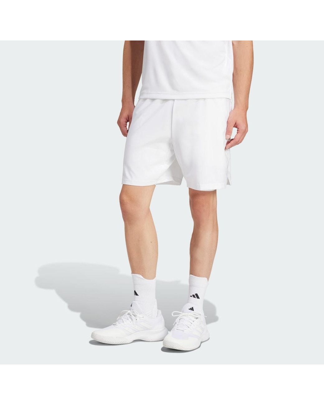 Adidas White Club Tennis Climacool 2-In-1 Shorts for men