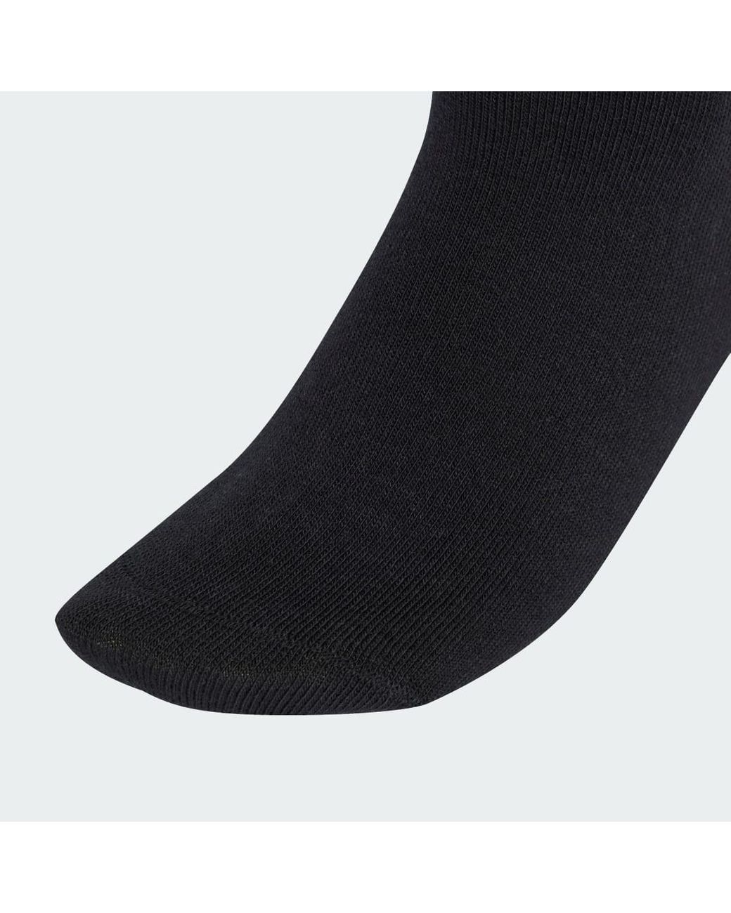 Adidas Black 3-Stripes Crew Socks 6 Pairs