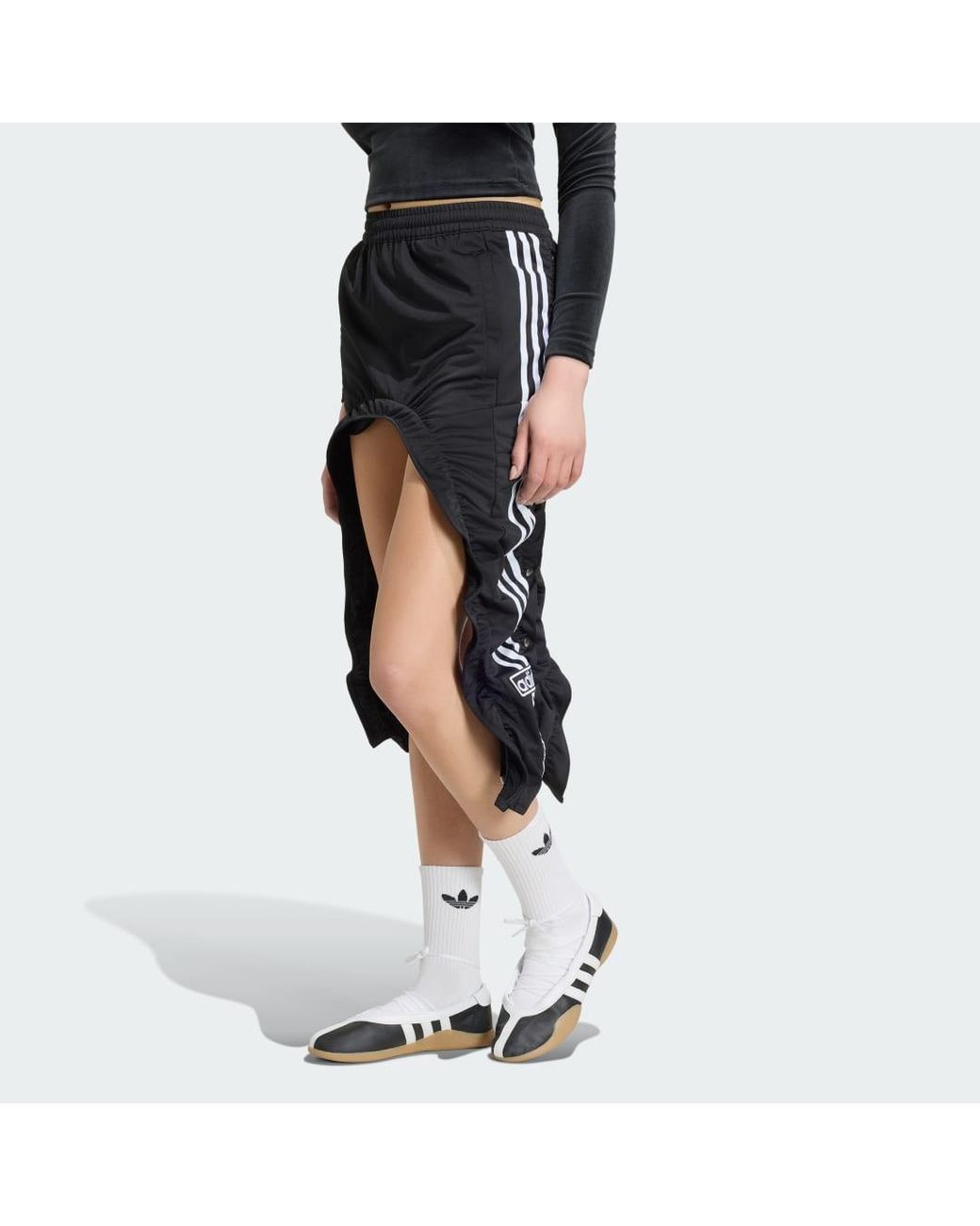 Adidas Black Adibreak Ruched Skirt