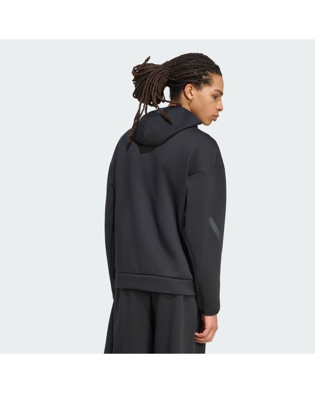 Adidas Black Z.N.E. Full Zip Track Top for men