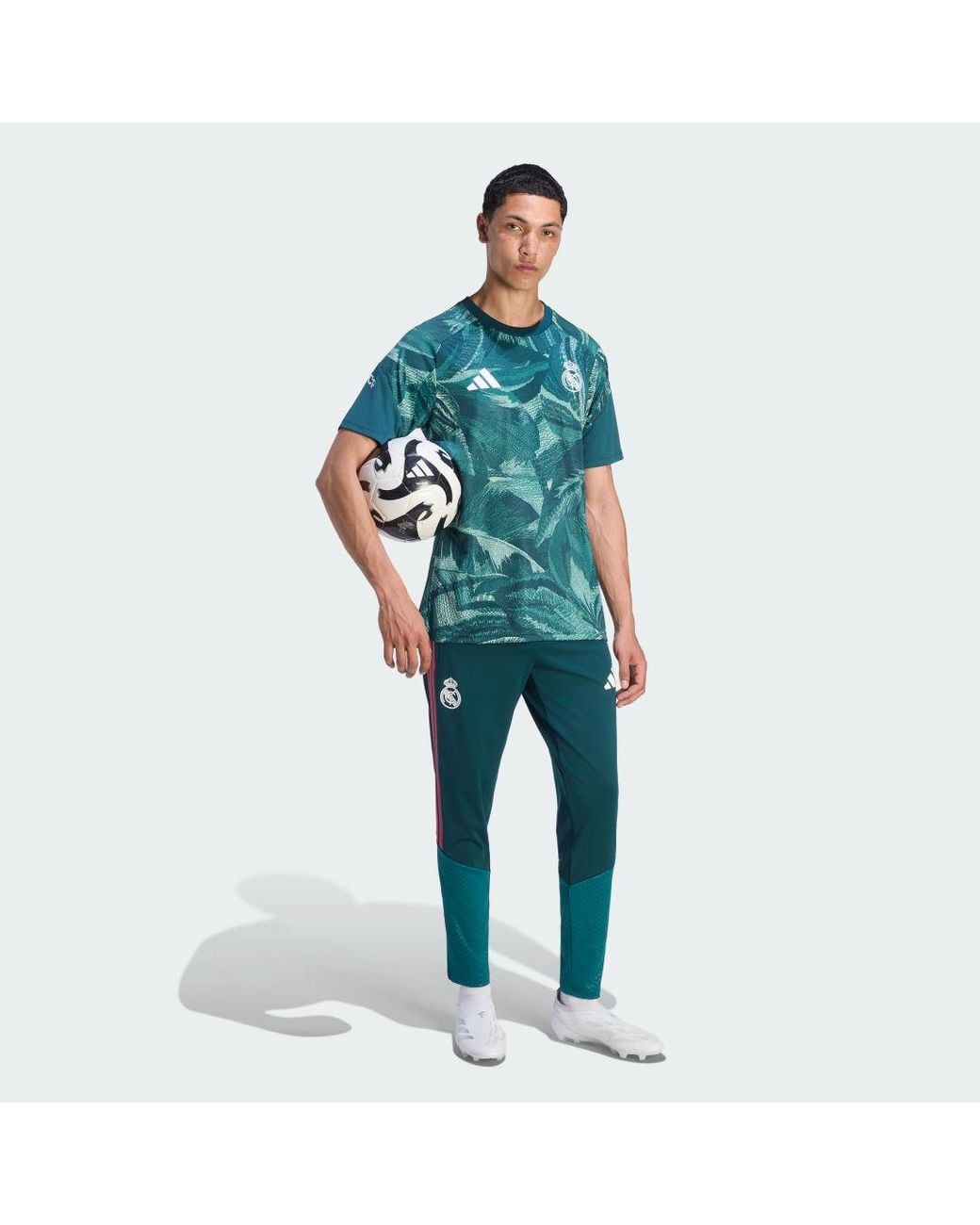 Adidas Green Real Madrid 26/27 Pre-Match Jersey for men