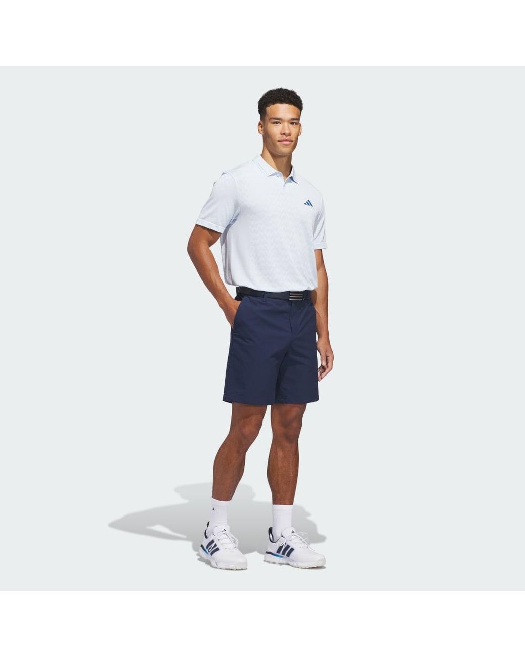 Adidas White Ultimate365 Tour Seamless Polo Shirt for men