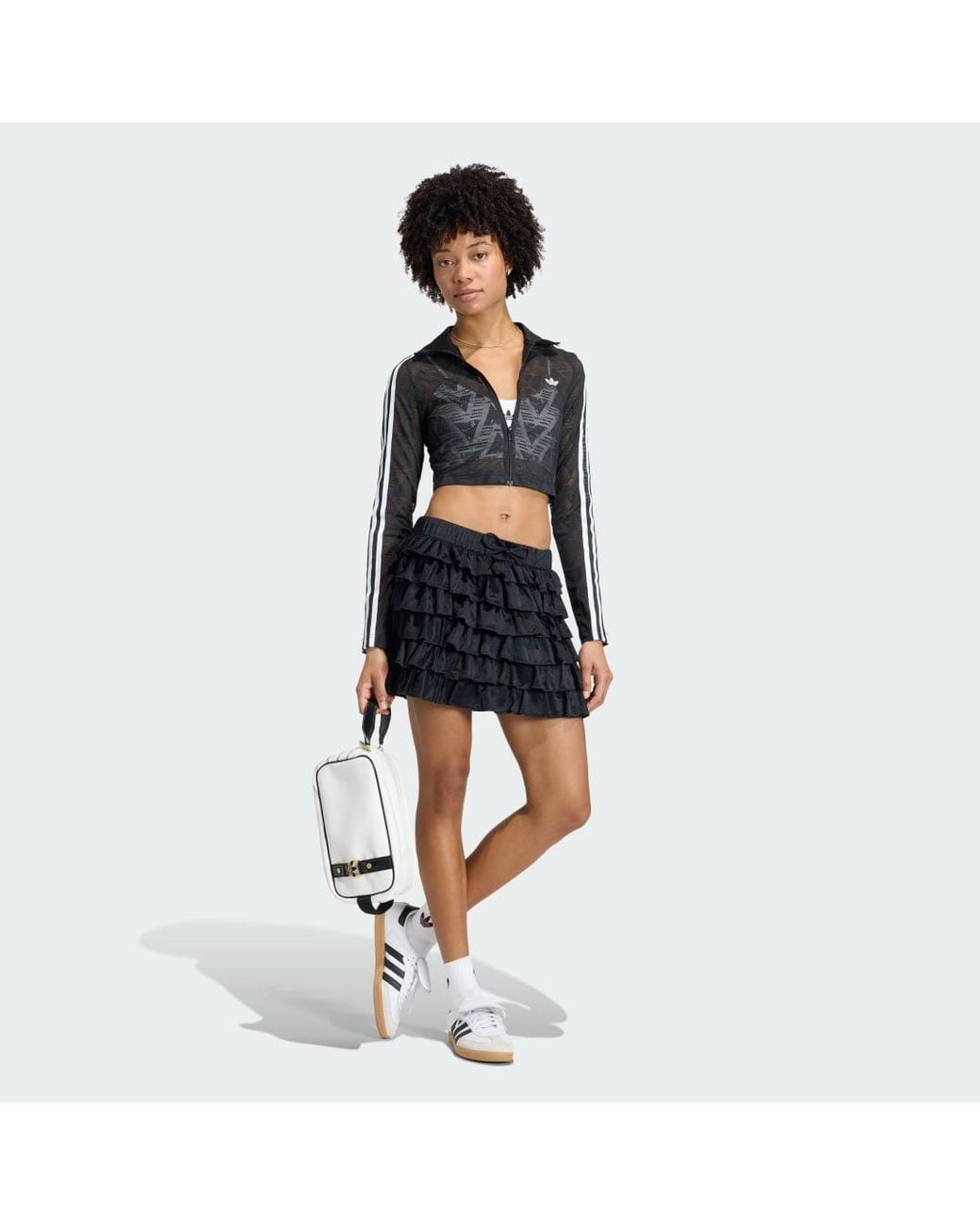 Adidas Black Firebird Classic Lace Track Top