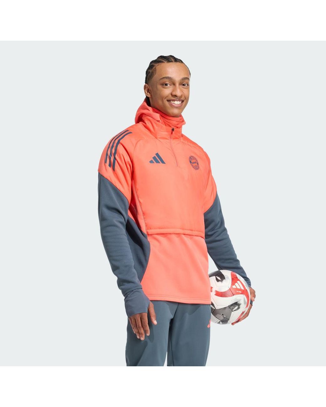 Adidas Orange Fc Bayern Tiro 25 Winterized Top for men