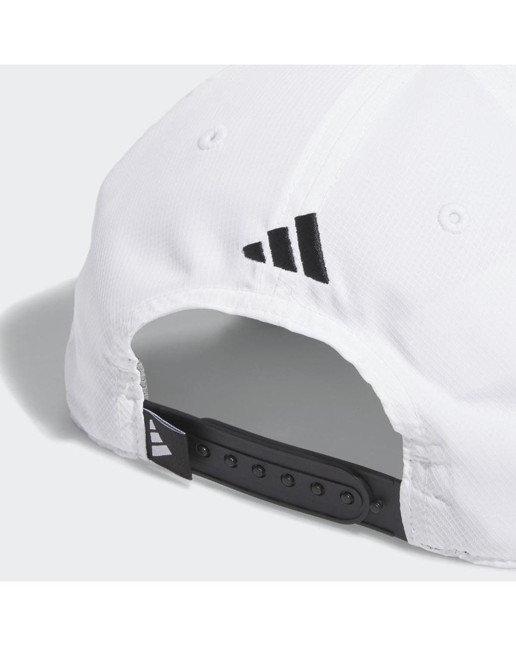 Adidas White 3-stripes Tour Golf Hat for men