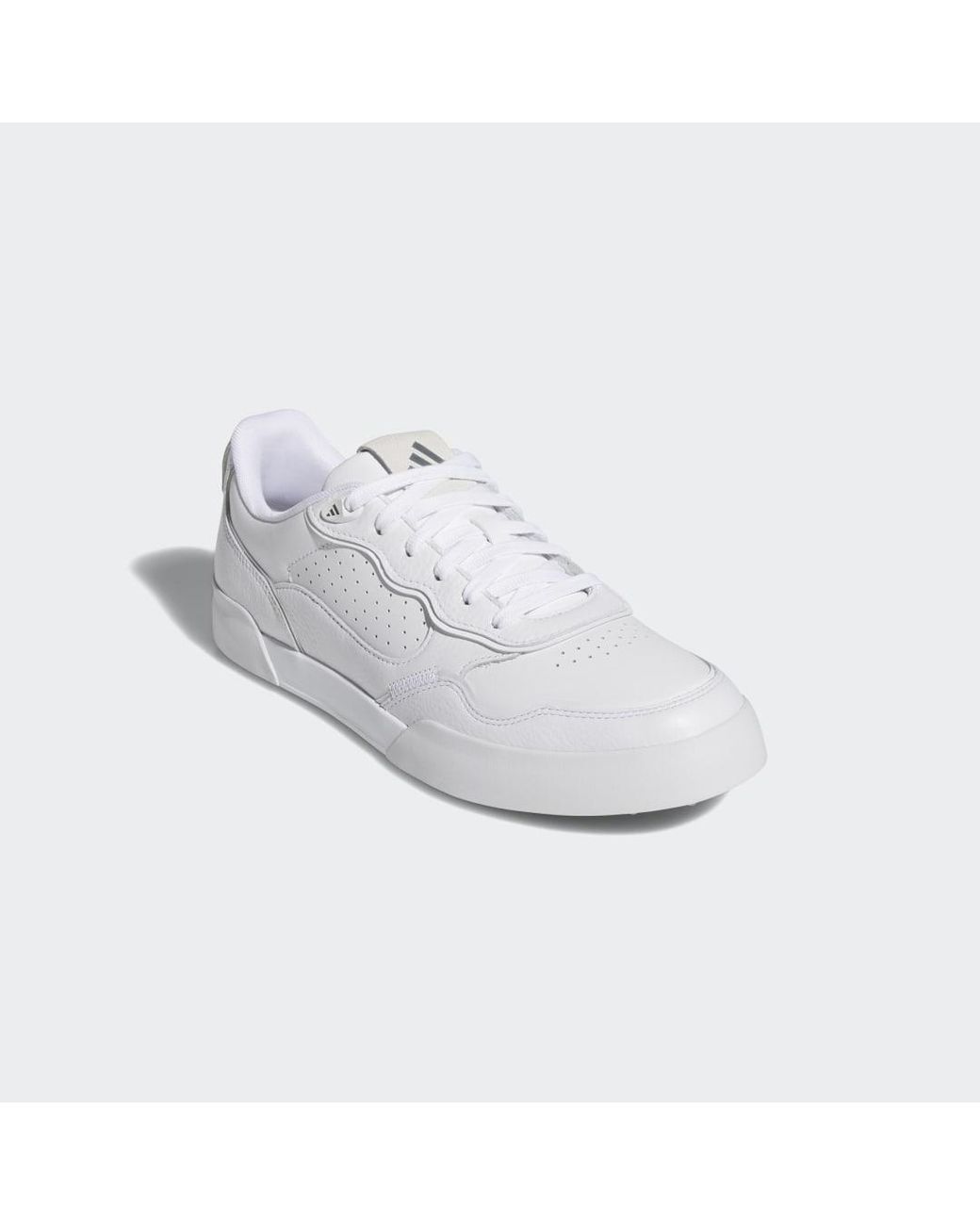 Adidas White Retrocross 25 Spikeless Golf Shoes for men