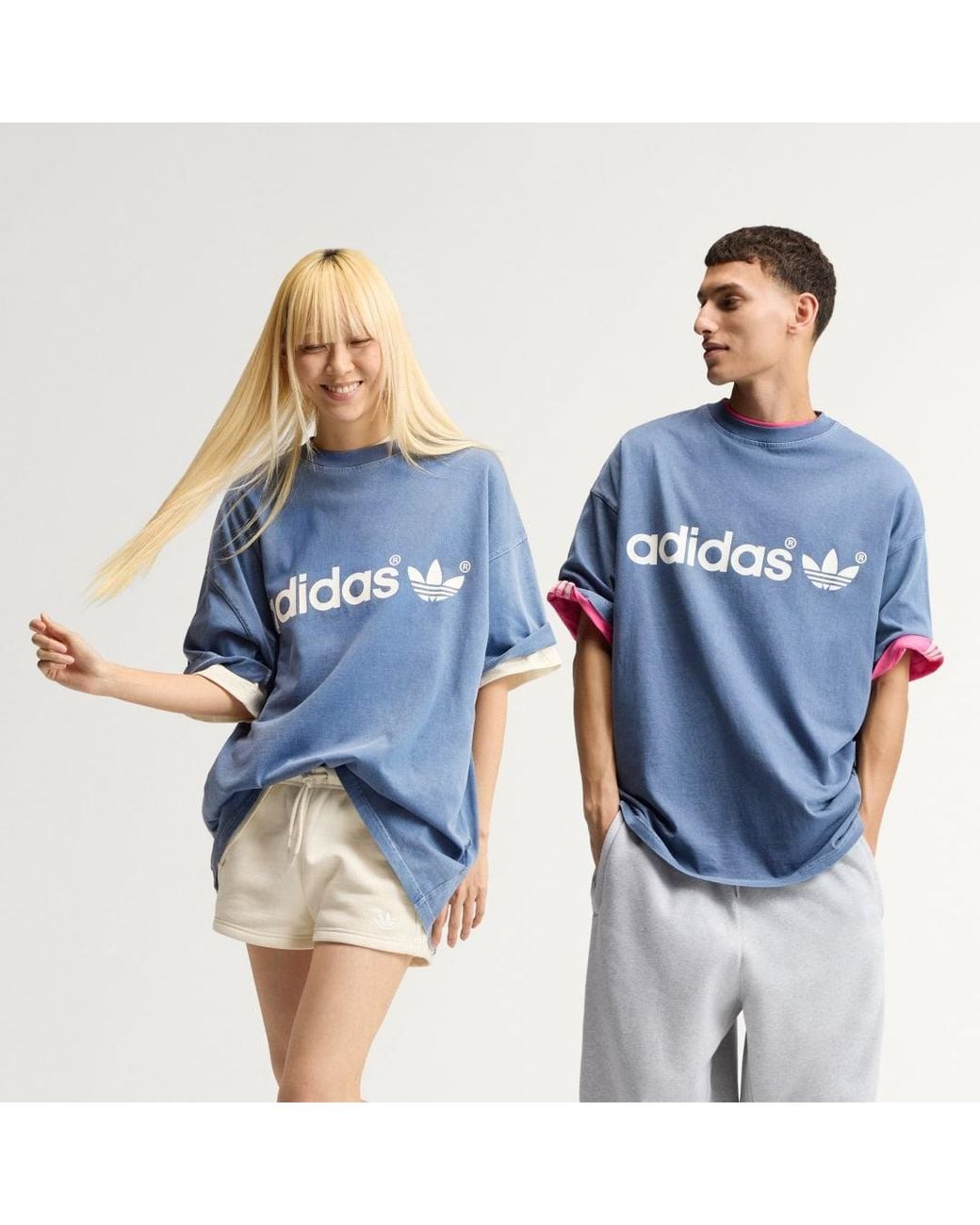 Adidas Blue Adisignature Ny Washed T-Shirt