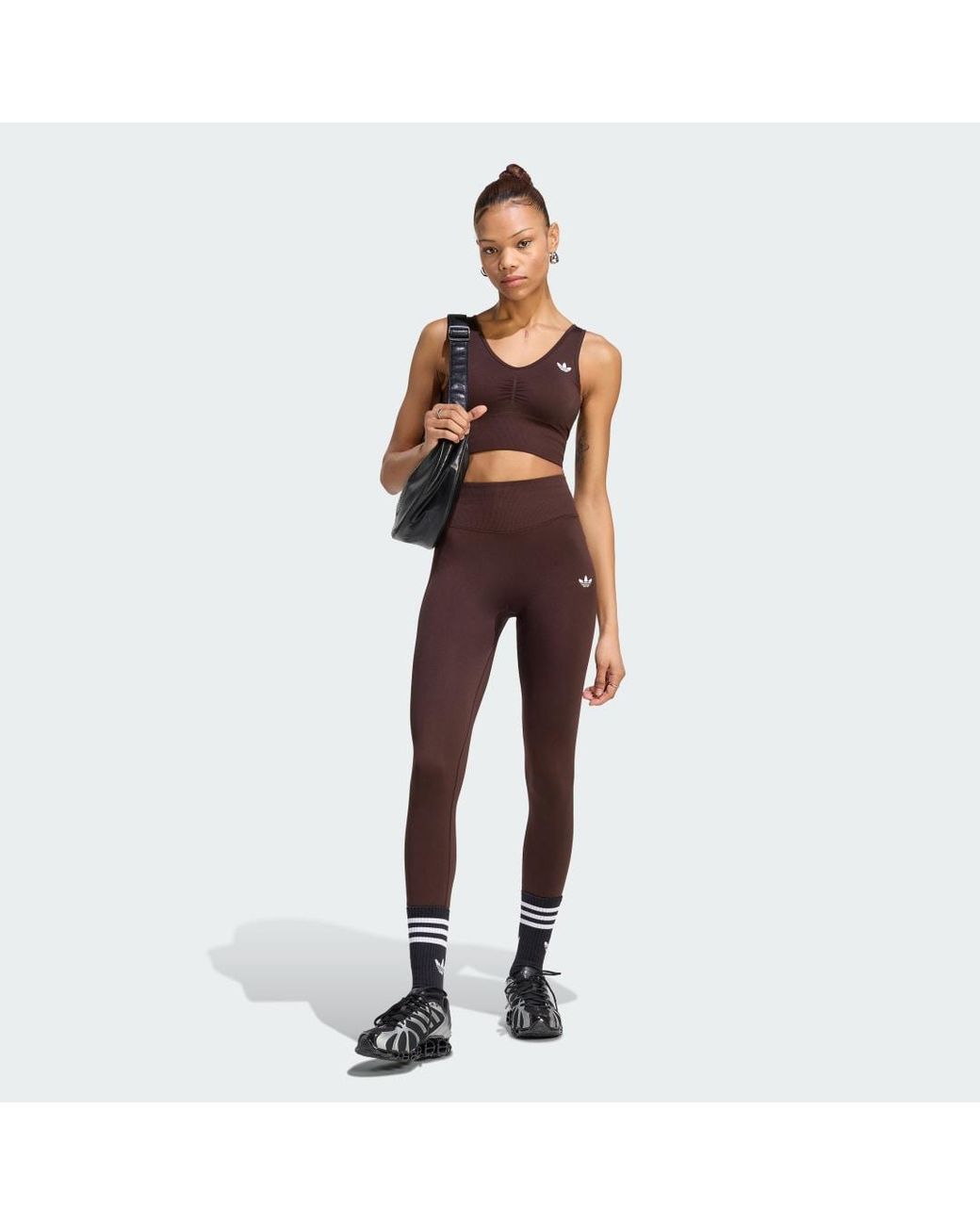 Adidas Red Essentials Seamless Leggings