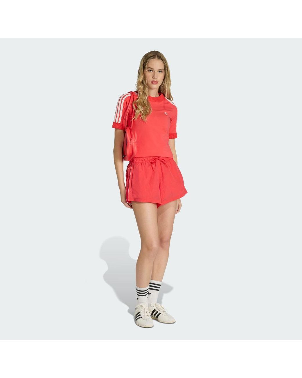 Adidas Red Santiago Woven Shorts