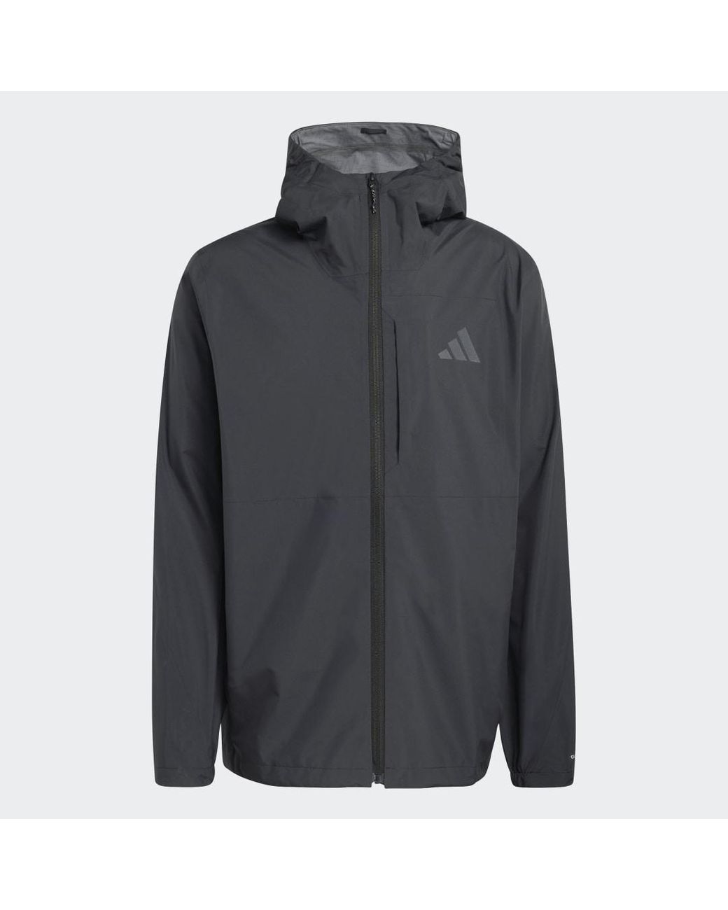 Adidas Black Terrex Multi 2.5 Layer Climaproof Rain Jacket for men