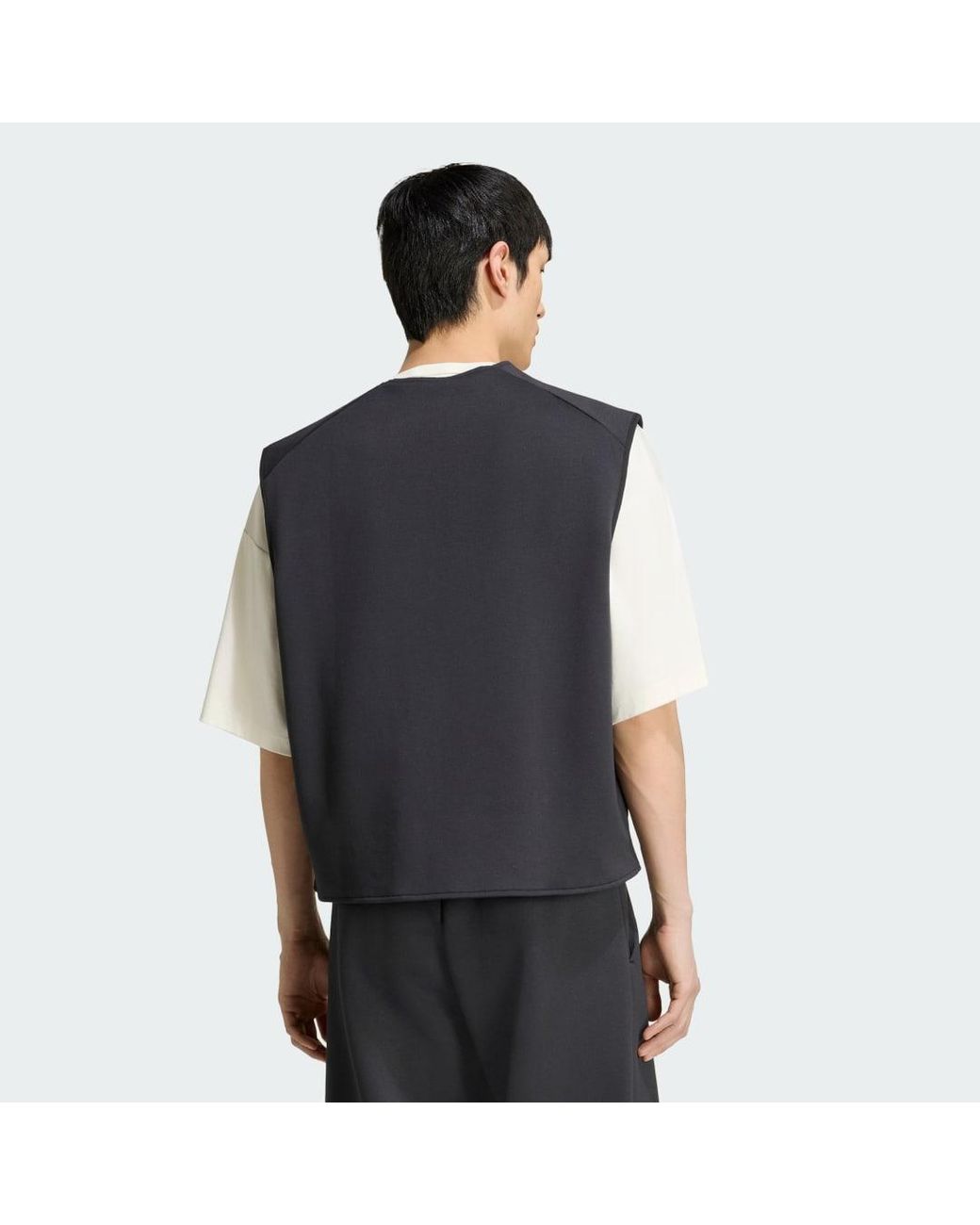 Chaleco Reversible Soft Lux Adidas de hombre de color Black