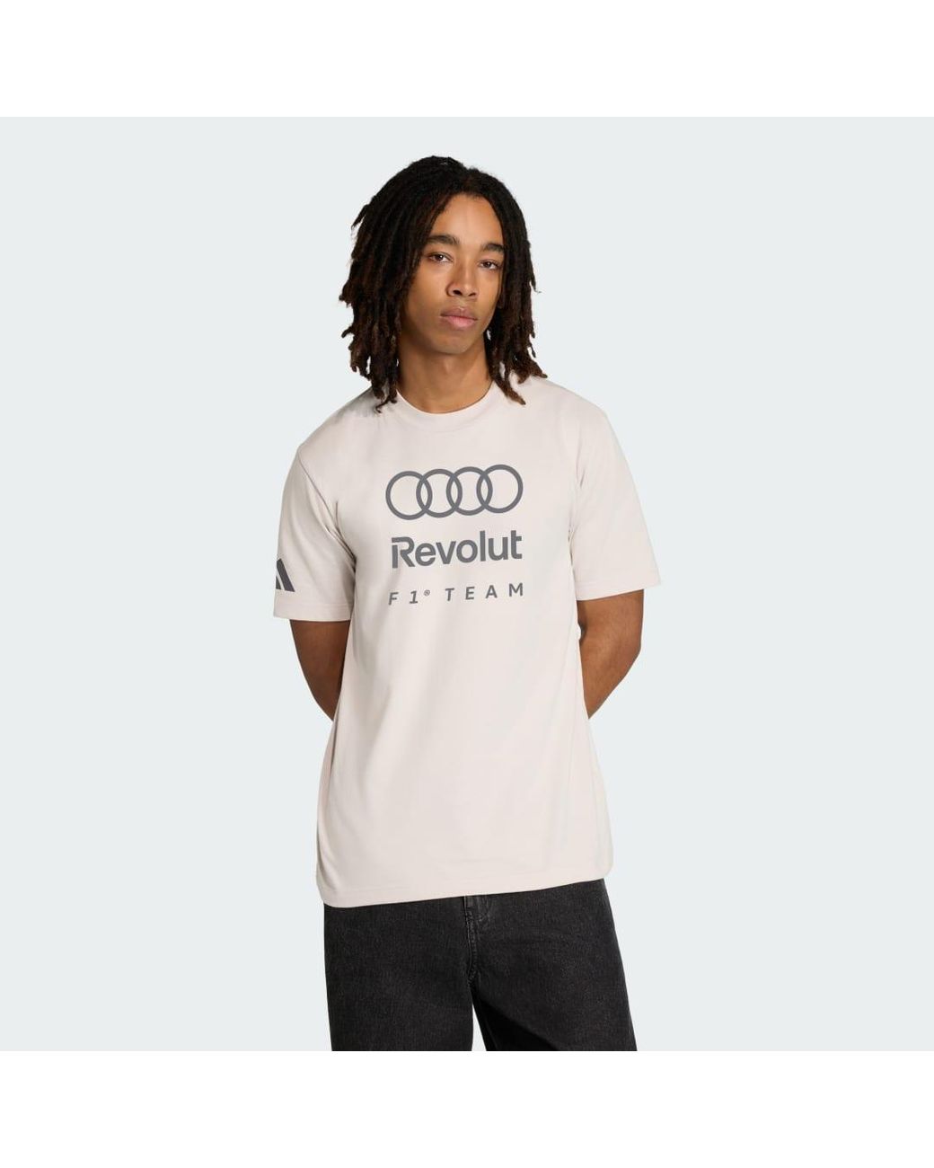 Adidas Natural Motorsport Audi Revolut F1 Team Dna Graphic Tee Ke6123 for men