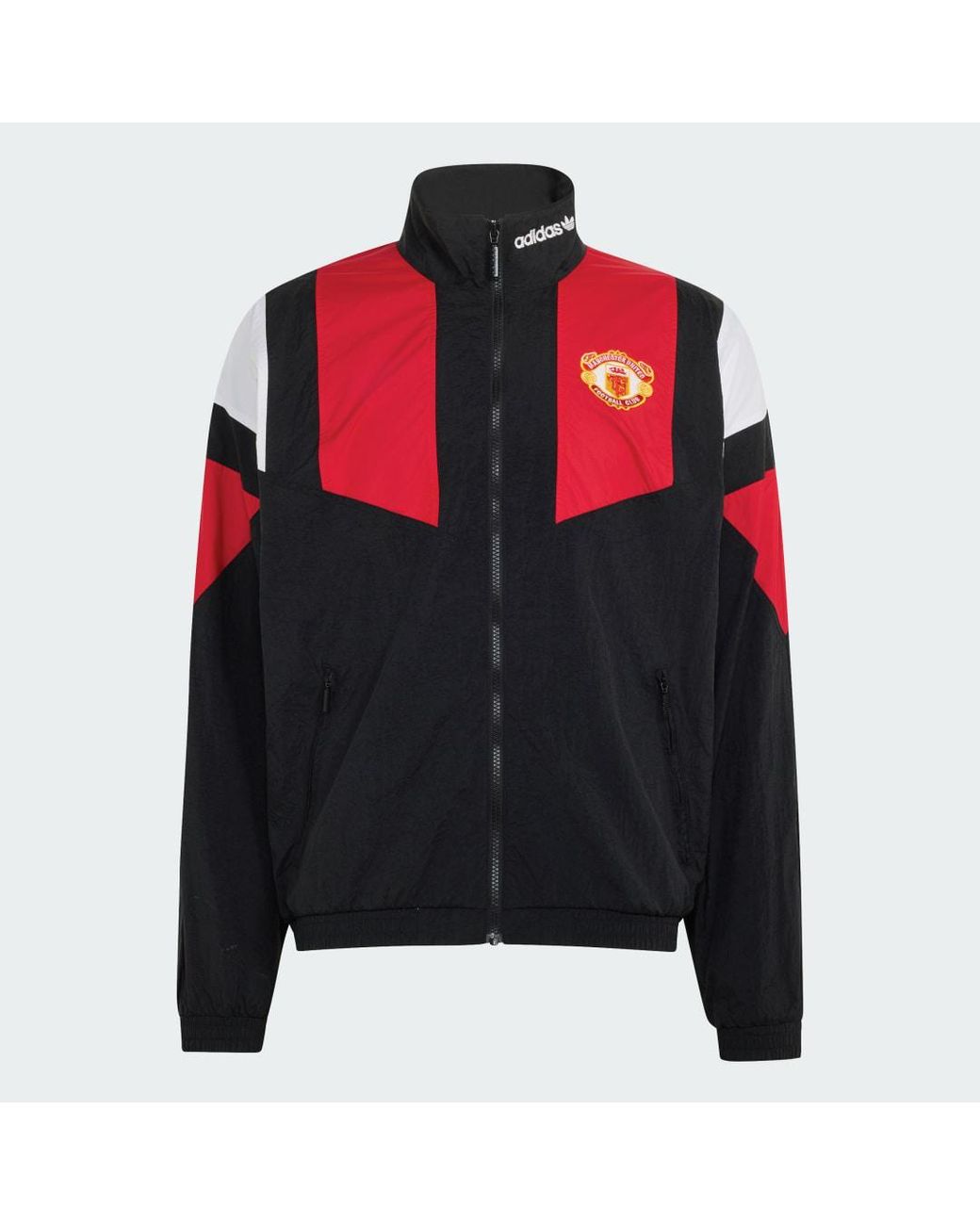 Adidas Originals Red Manchester United Eqt Track Top for men