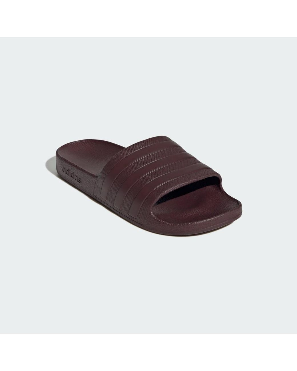 Adidas Brown Adilette Aqua Slides
