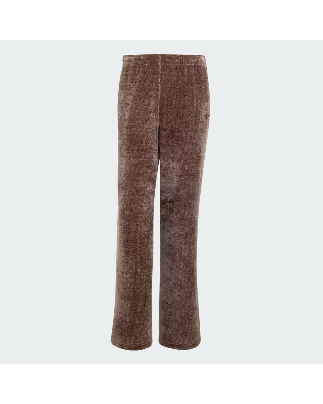 Adidas Brown Prem Ess Chenille Fl Wl Pants