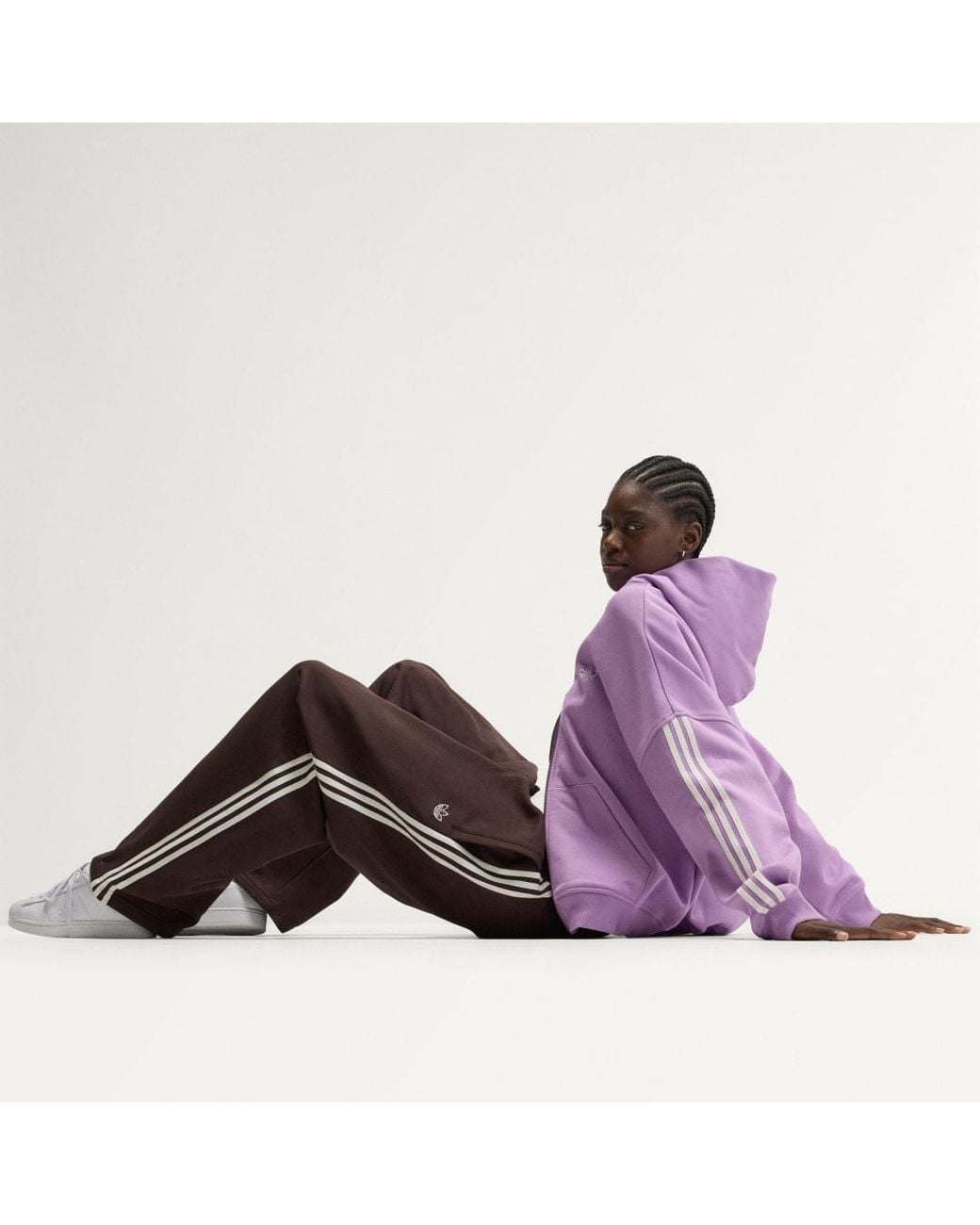 Adidas Red Adisignature 3 Stripes Open Hem Sweatpants